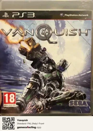 Vanquish PlayStation 3, Italy box front