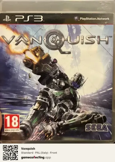 Vanquish PlayStation 3, Italy box front