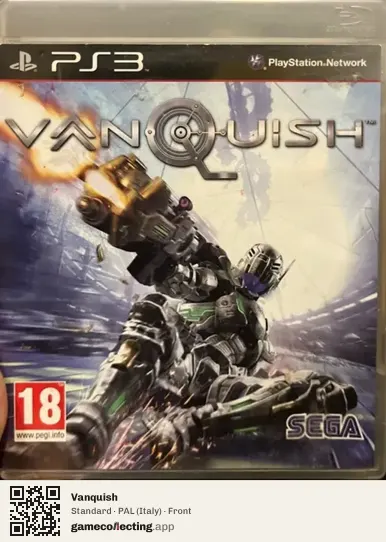 Vanquish PlayStation 3, Italy box front