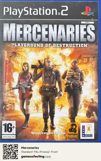 Mercenaries PlayStation 2, France box front