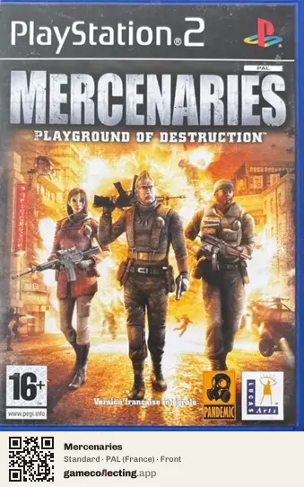 Mercenaries PlayStation 2, France box front