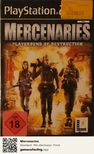 Mercenaries PlayStation 2, Germany box front
