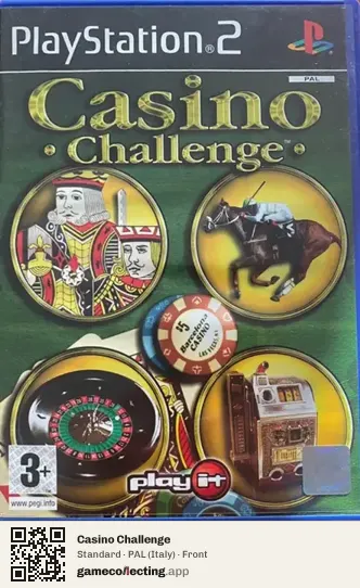 Casino Challenge PlayStation 2, Italy box front