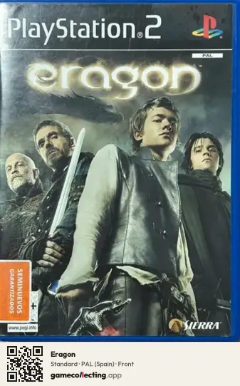 Eragon PlayStation 2, Spain box front