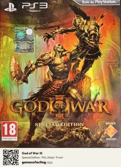 God of War III PlayStation 3, Italy box front