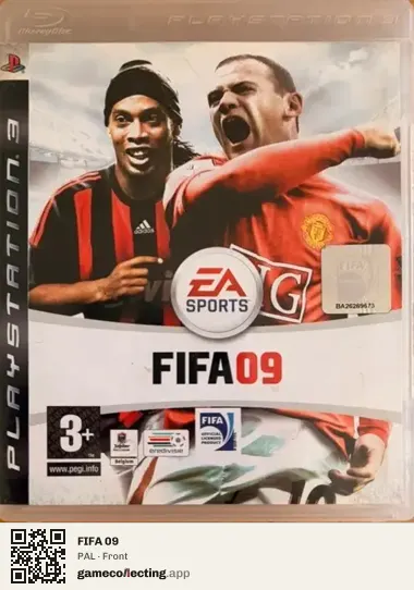 FIFA 09 PlayStation 3, PAL box front