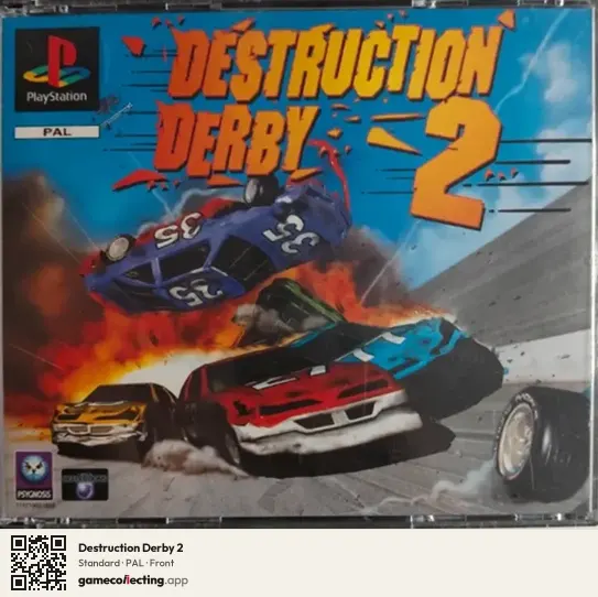 Destruction Derby 2 PlayStation, PAL box front