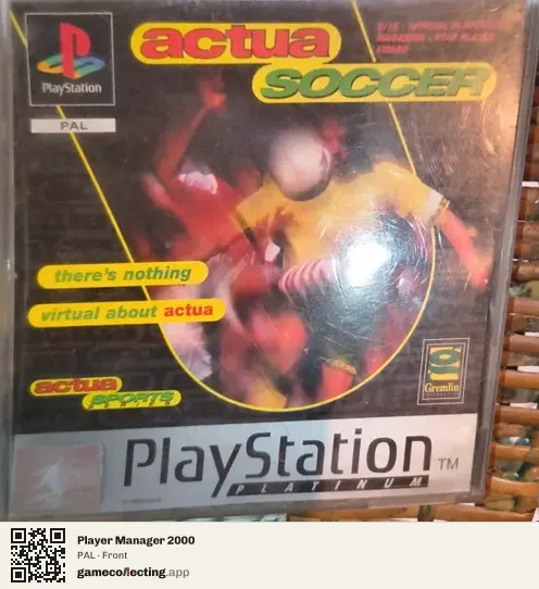 Player Manager 2000 PlayStation, PAL box front