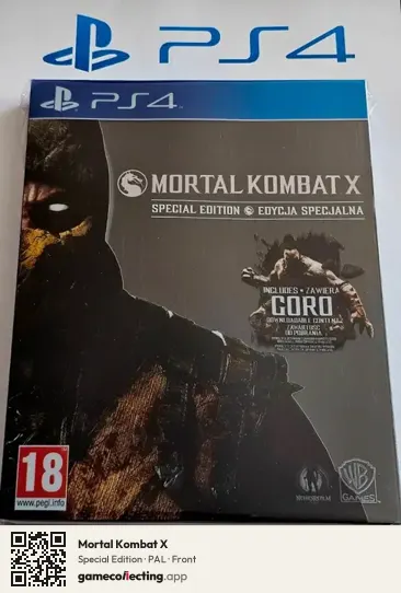 Mortal Kombat X PlayStation 4, PAL box front