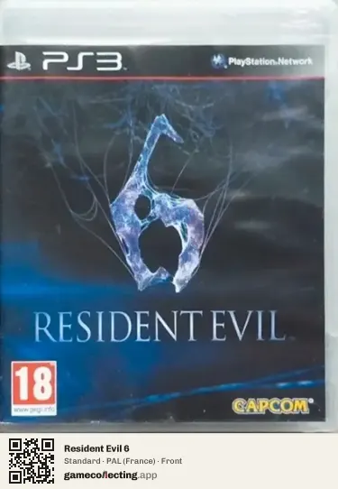 Resident Evil 6 PlayStation 3, France box front