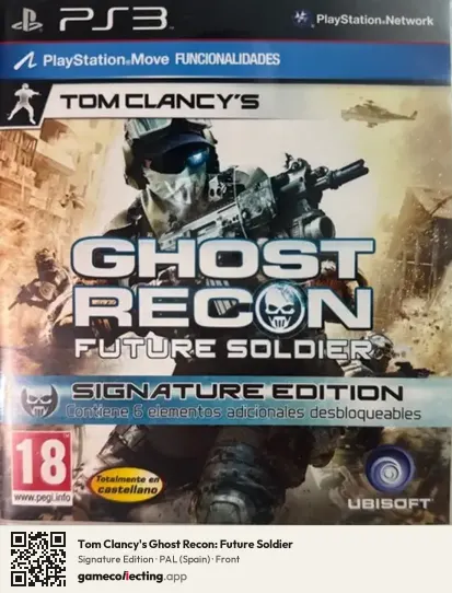 Tom Clancy's Ghost Recon: Future Soldier PlayStation 3, Spain box front