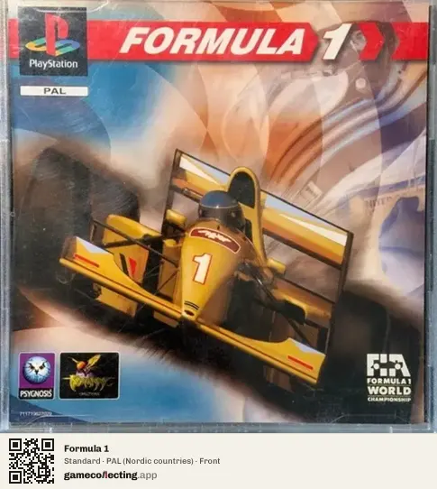 Formula 1 PlayStation, Nordic countries box front