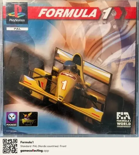 Formula 1 PlayStation, Nordic countries box front