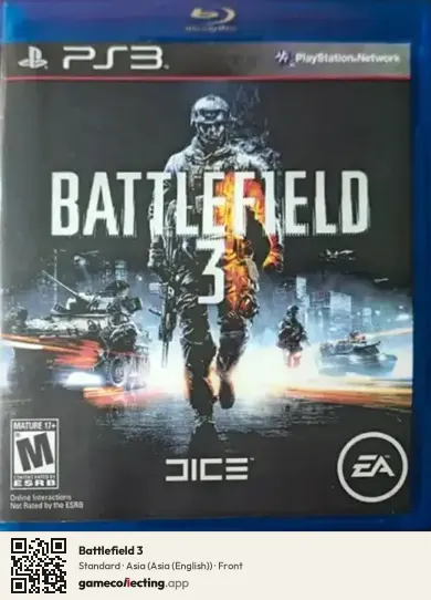 Battlefield 3 PlayStation 3, Asia (English) box front