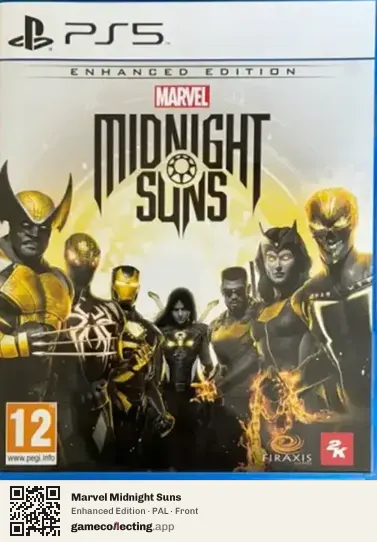 Marvel Midnight Suns PlayStation 5, PAL box front