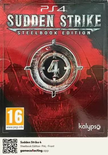 Sudden Strike 4 PlayStation 4, PAL box front
