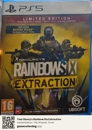 Tom Clancy's Rainbow Six Extraction PlayStation 5, Poland box front