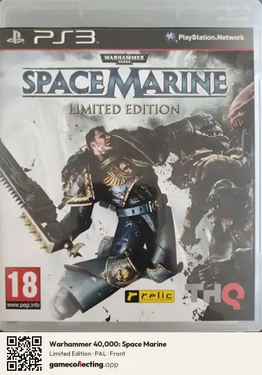 Warhammer 40,000: Space Marine PlayStation 3, PAL box front