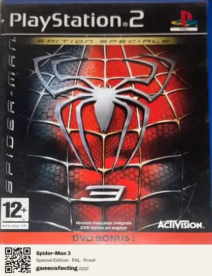 Spider-Man 3 PlayStation 2, PAL box front