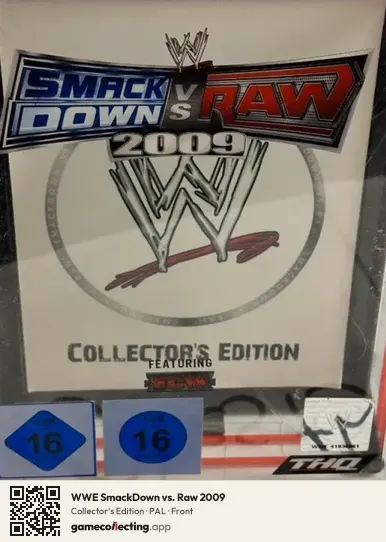 WWE SmackDown vs. Raw 2009 PlayStation 3, PAL box front