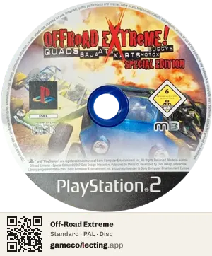 Off-Road Extreme PlayStation 2, PAL disc