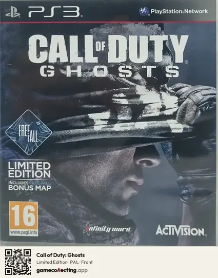 Call of Duty: Ghosts PlayStation 3, PAL box front