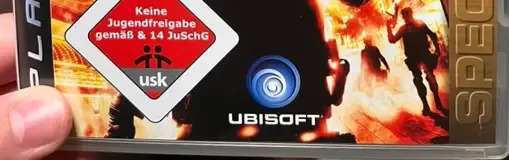 Tom Clancy's Rainbow Six: Vegas, the USK square on its front