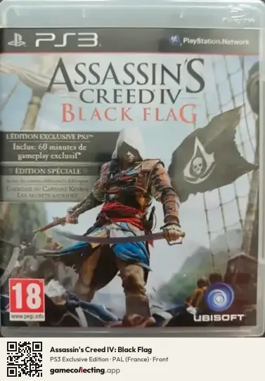 Assassin's Creed IV: Black Flag PlayStation 3, France box front