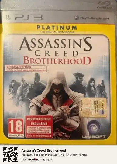 Assassin's Creed: Brotherhood PlayStation 3, Italy box front