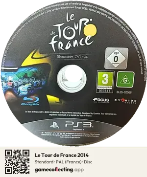 Le Tour de France 2014 PlayStation 3, PAL disc
