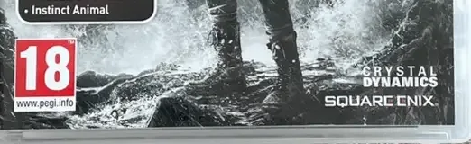 Tomb Raider, the PEGI square on its front