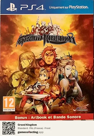 Grand Kingdom PlayStation 4, France box front