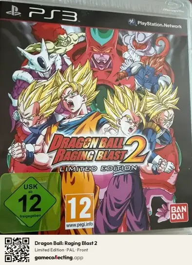 Dragon Ball: Raging Blast 2 PlayStation 3, PAL box front