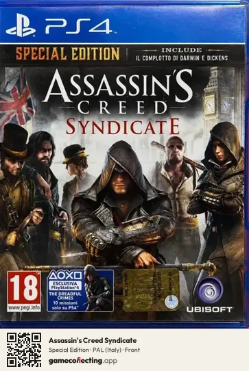 Assassin's Creed Syndicate PlayStation 4, Italy box front