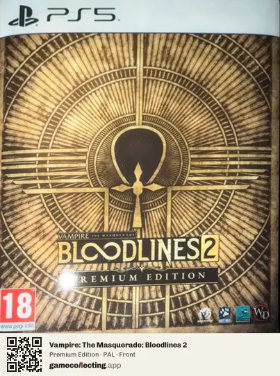 Vampire: The Masquerade: Bloodlines 2 PlayStation 5, PAL box front