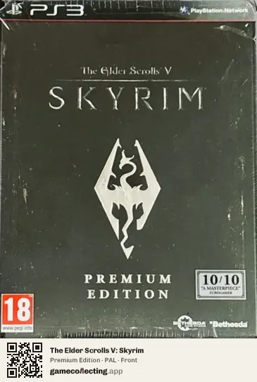 The Elder Scrolls V: Skyrim PlayStation 3, PAL box front