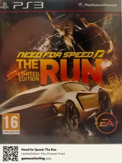 Need for Speed: The Run PlayStation 3, France box front