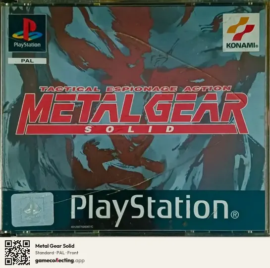 Metal Gear Solid PlayStation, PAL box front