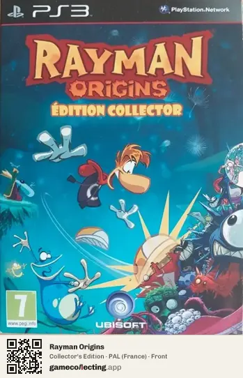 Rayman Origins PlayStation 3, France box front