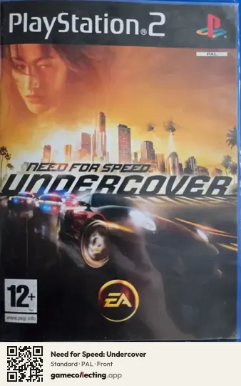 Need for Speed: Undercover PlayStation 2, PAL box front