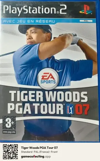 Tiger Woods PGA Tour 07 PlayStation 2, France box front