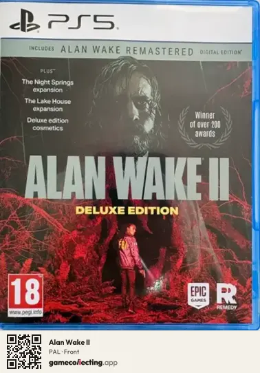 Alan Wake II PlayStation 5, PAL box front