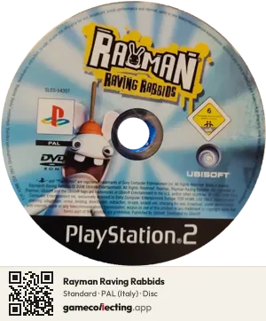 Rayman Raving Rabbids PlayStation 2, PAL disc