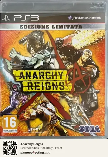Anarchy Reigns PlayStation 3, Italy box front