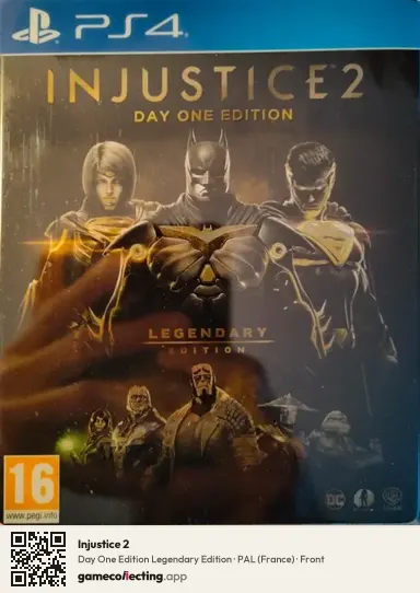 Injustice 2 PlayStation 4, France box front
