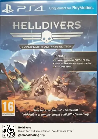 Helldivers PlayStation 4, France box front