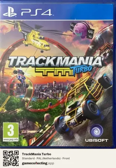 TrackMania Turbo PlayStation 4, Netherlands box front