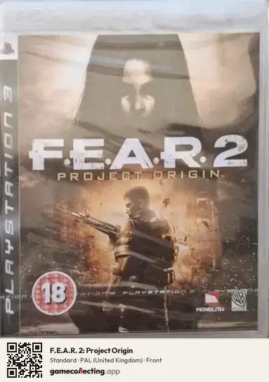 F.E.A.R. 2: Project Origin PlayStation 3, United Kingdom box front