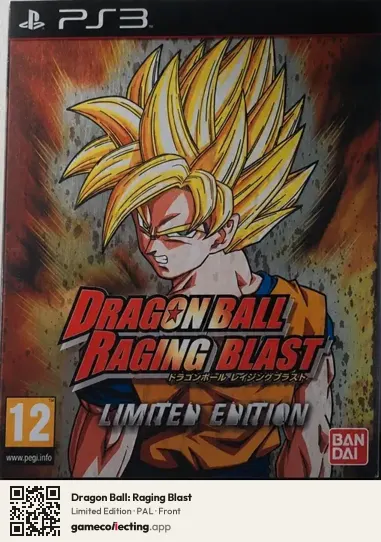 Dragon Ball: Raging Blast PlayStation 3, PAL box front