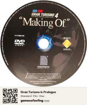 Gran Turismo 4: Prologue PlayStation 2, PAL disc